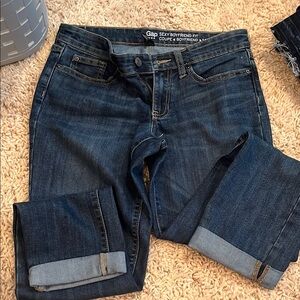 GAP Blue Boyfriend Jeans Classic Style CROP